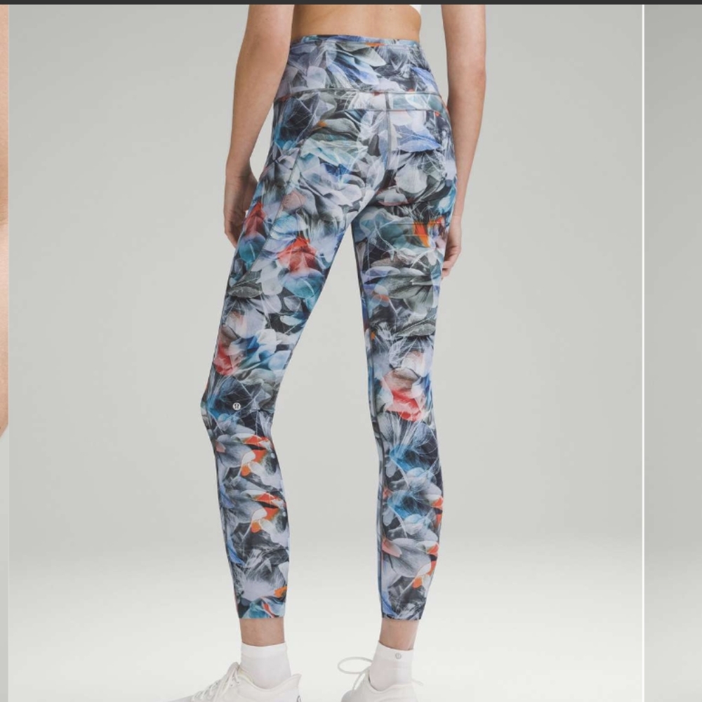 Lululemon Fast and Free High-Rise Tight 25" Luminescent Floral Multi like new
